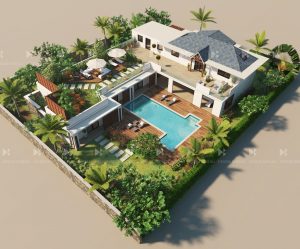 Luxury villa exterior